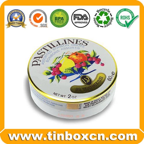 Round  Metal Tin Container_ Tin Box_ Food Tin Can